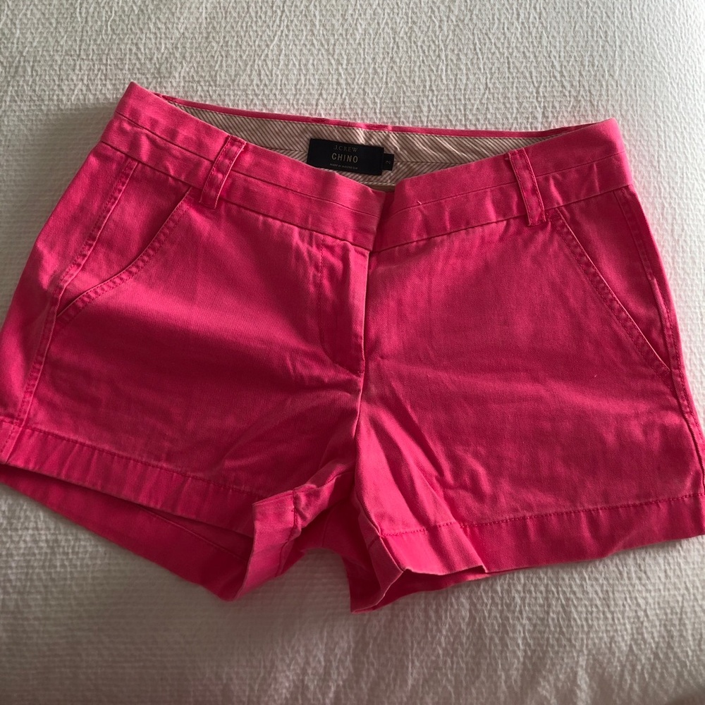 Neon Pink Jcrew Shorts, Size 2